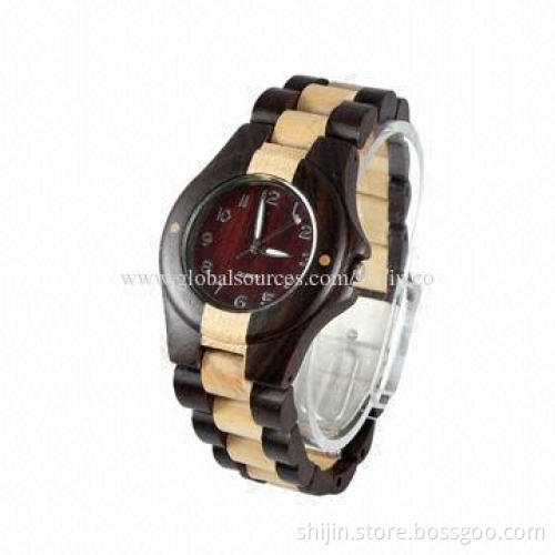 Wholesale wood watches, natural, Japan quartz for lovers